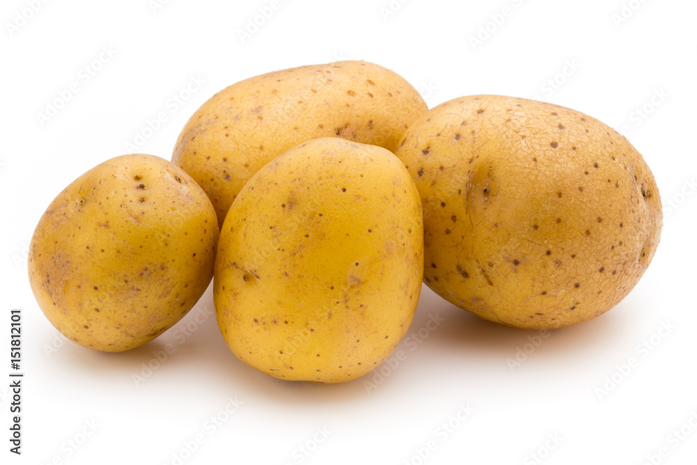 Raw potato isolated on white background. Raw potato isolated on white background.