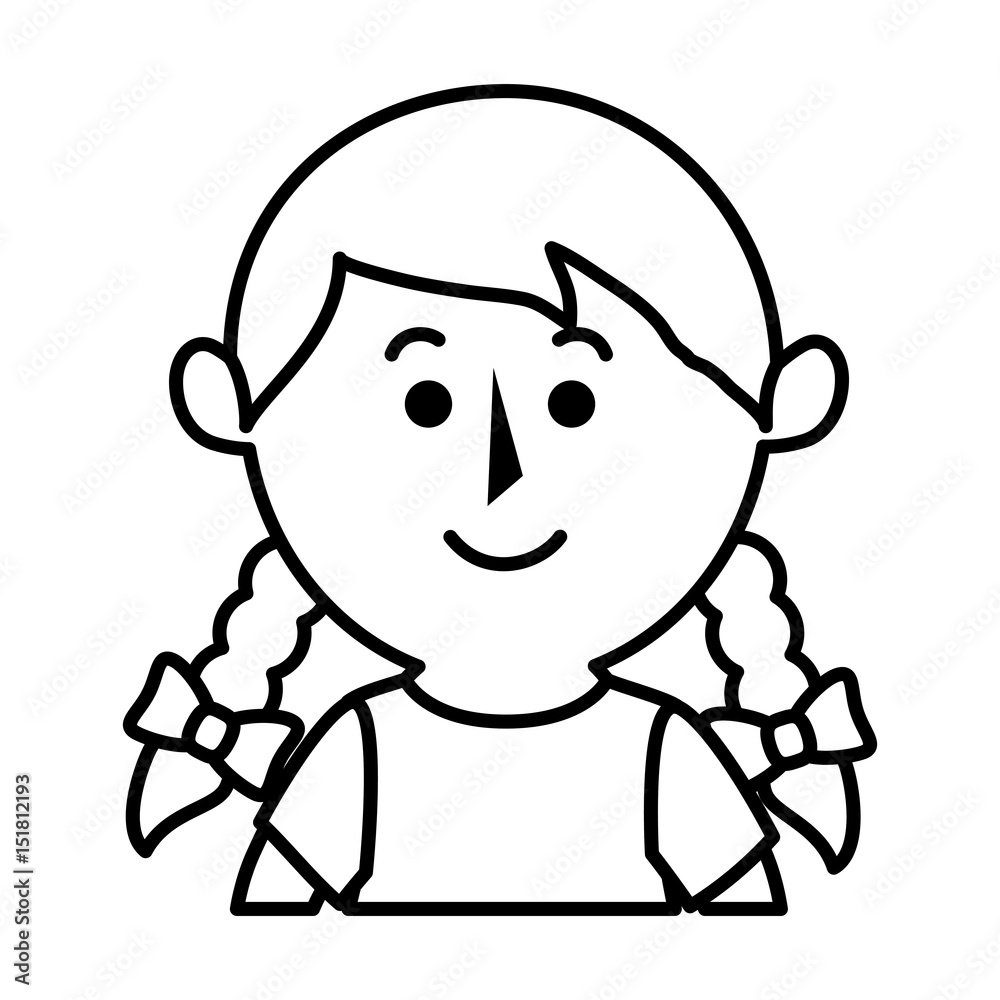 cute little girl character vector illustration design cute little girl character vector illustration design