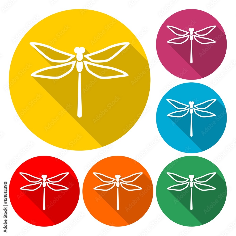 Dragonfly insect vector icon Dragonfly insect vector icon