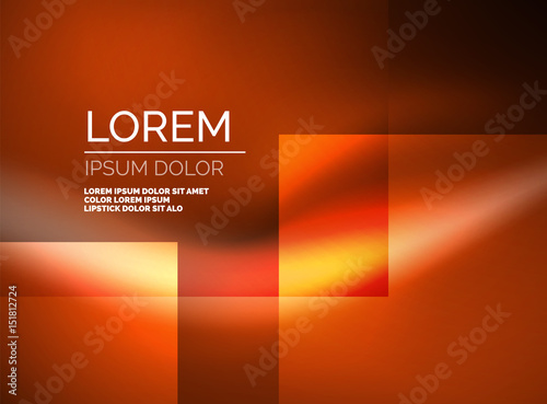 Shiny silk wave template, color satin with effects, vector abstract background