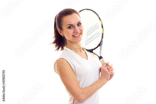 Woman with tennis racquet © Dmitry Bairachnyi