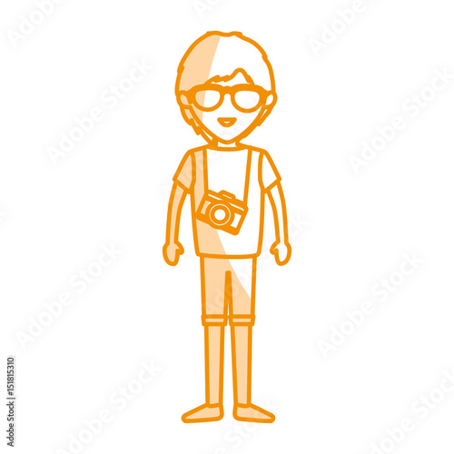 young father avatar character vector illustration design