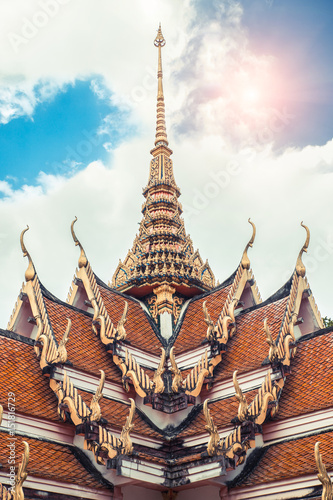 Thai temple. Wat Get Ho Temple  Anuphat Kritdaram Phuket  Thailand.