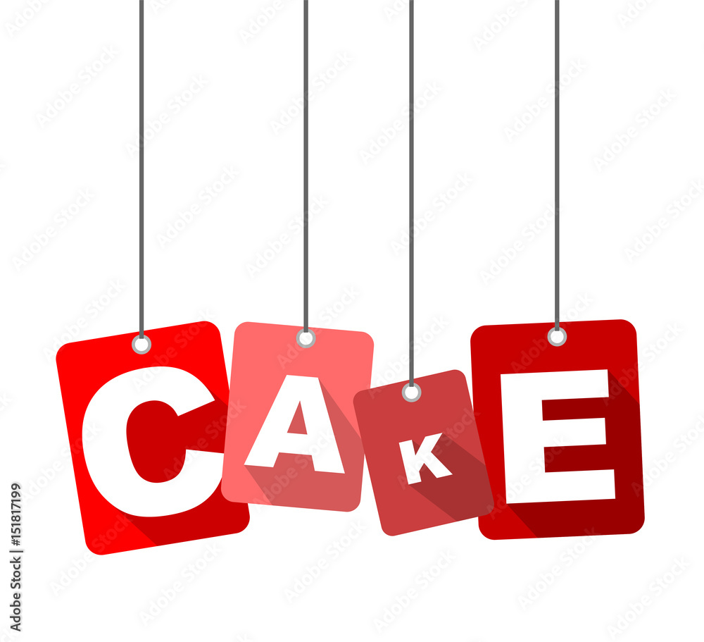 Red vector flat design background cake. It is well adapted for web design. Red vector flat design background cake. It is well adapted for web design.