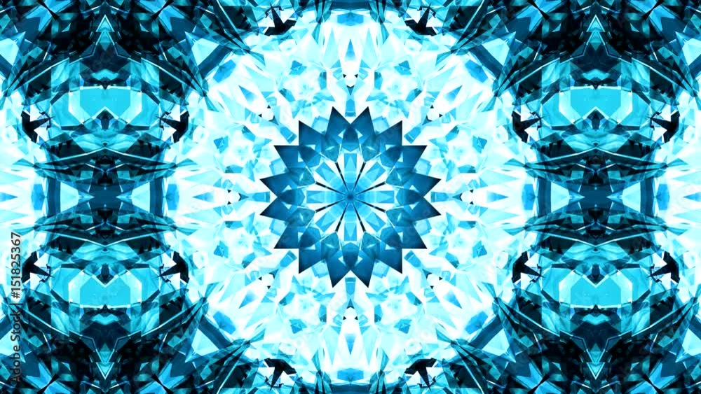 Meditation Mandala blau