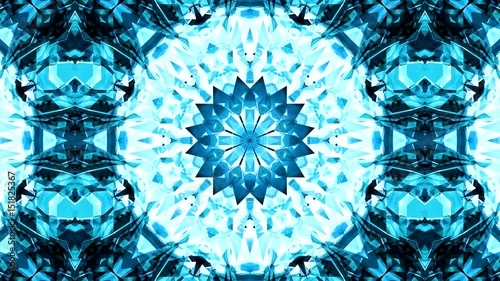 Meditation Mandala blau