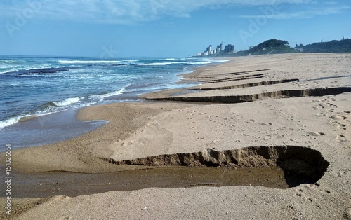 Beach Coast South Africa - Ocean meets river