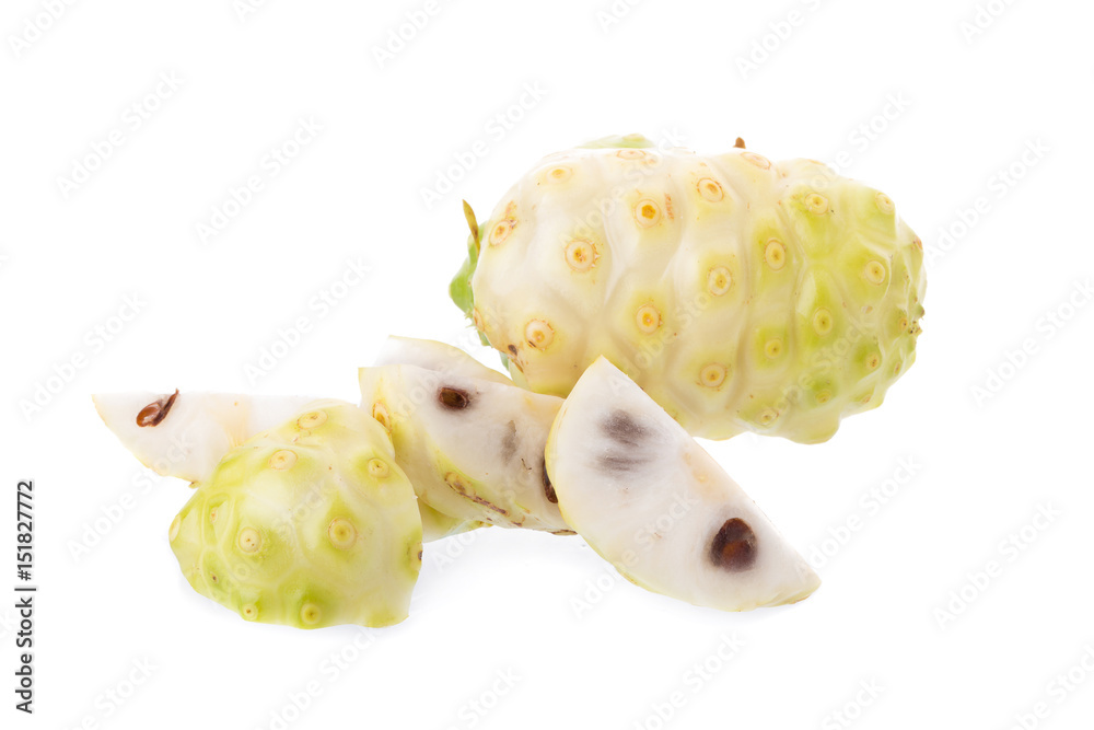 Obraz premium Exotic Fruit Noni on a white background