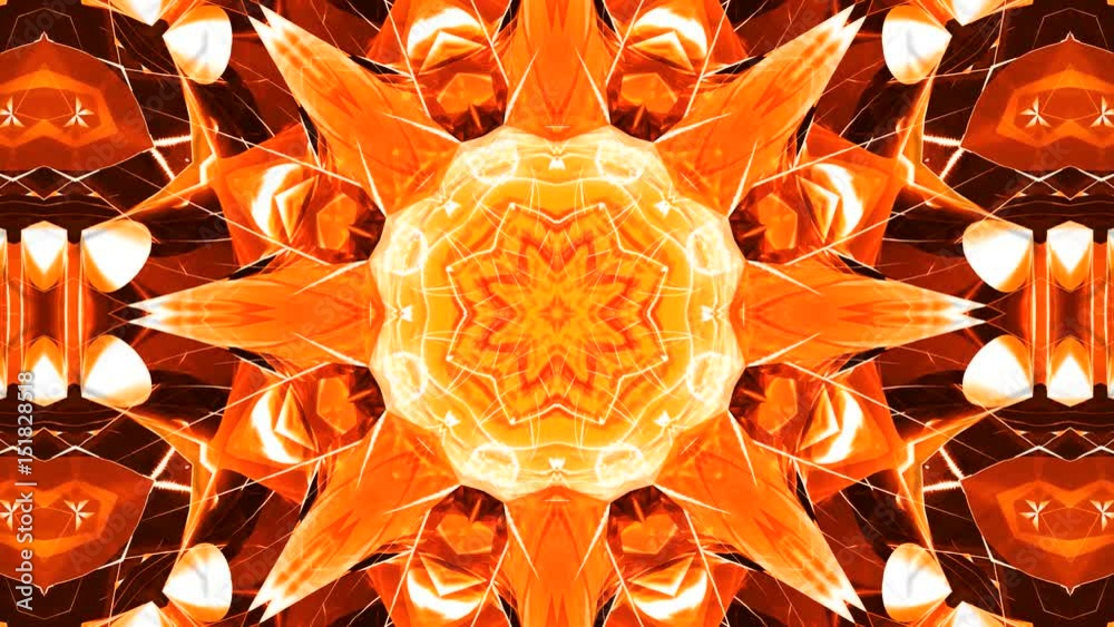 Sonne abstrakt Meditation Mandala orange