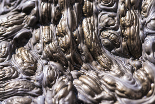 Hard molten plastic layers background