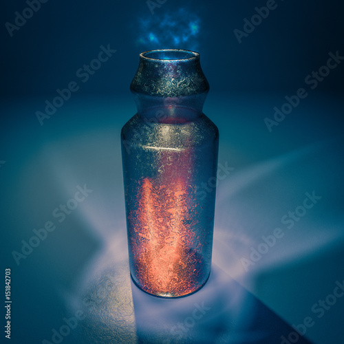 Mysterious elixir potion bottle photo