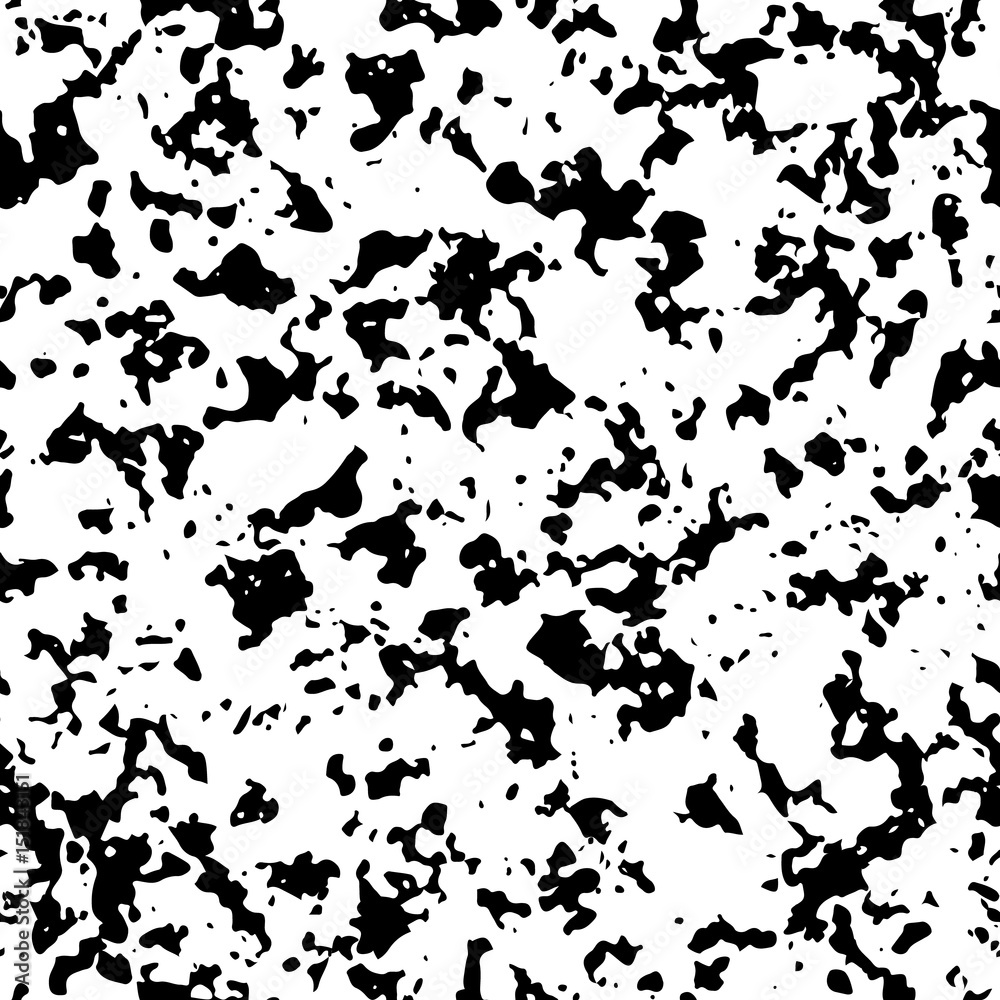 Black and white grunge background. Seamless vector pattern