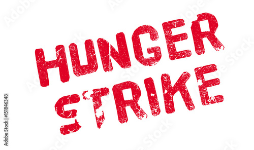 Hunger Strike rubber stamp. Grunge design with dust scratches. Effects can be easily removed for a clean, crisp look. Color is easily changed.