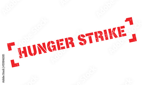 Hunger Strike rubber stamp. Grunge design with dust scratches. Effects can be easily removed for a clean, crisp look. Color is easily changed.