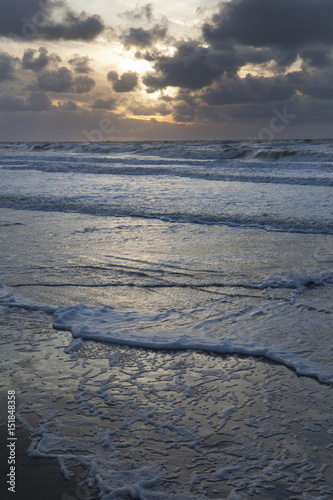 Dutch coast. North Sea. Netherlands. Julianadorp. Beach photo