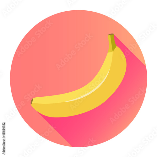 Banane Icon Flat Design Vektor Grafik Illustration