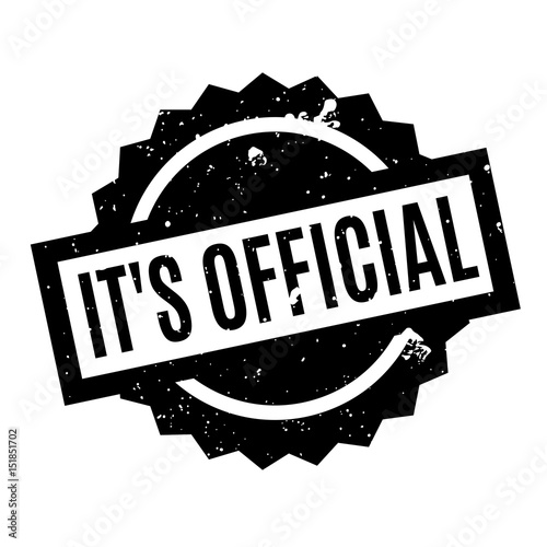 It s Official rubber stamp. Grunge design with dust scratches. Effects can be easily removed for a clean, crisp look. Color is easily changed.
