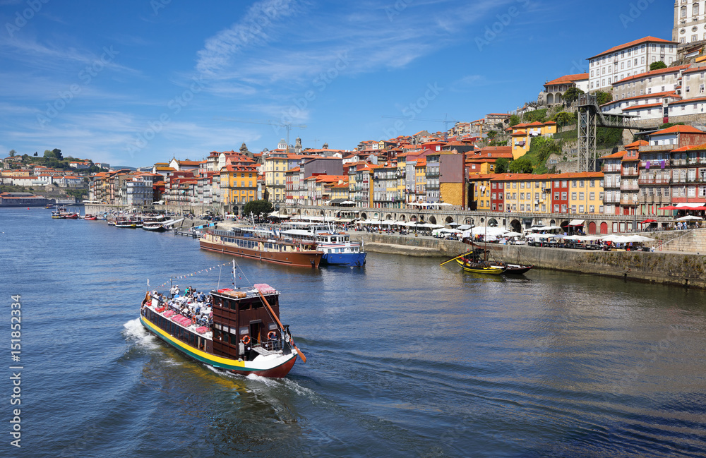 Porto city at sunny day, Portugal