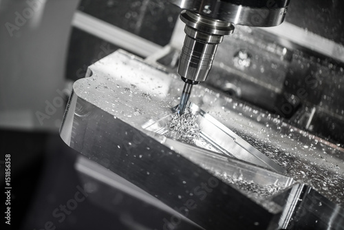 Obraz na plátně Metalworking CNC milling machine.