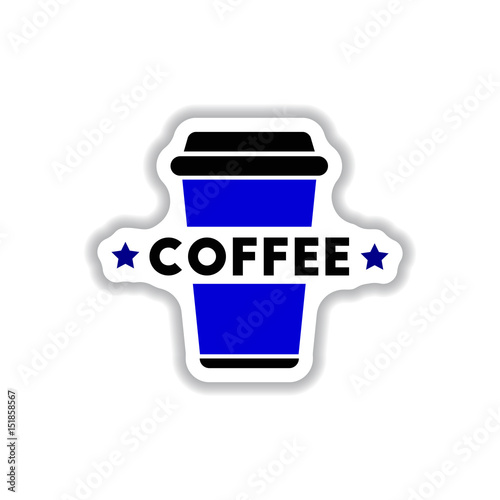 Label Frames and badges vector icon design collection coffee emblem coffee to go