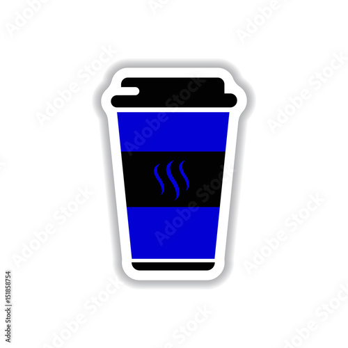 Label Frames and badges vector icon design collection coffee emblem coffee to go