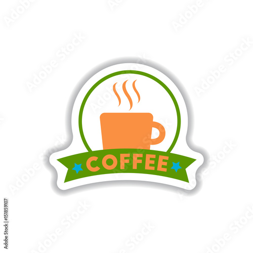 Label Frames and badges vector icon design collection coffee emblem
