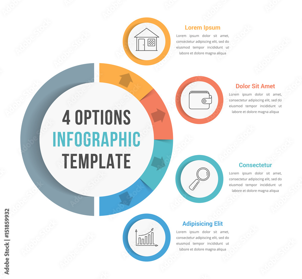 4 Options Infographic Template 4 Options Infographic Template