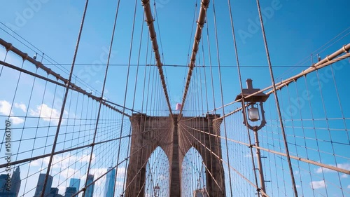 Impressive Brooklyn Bridge New York - amazing wide angle shot