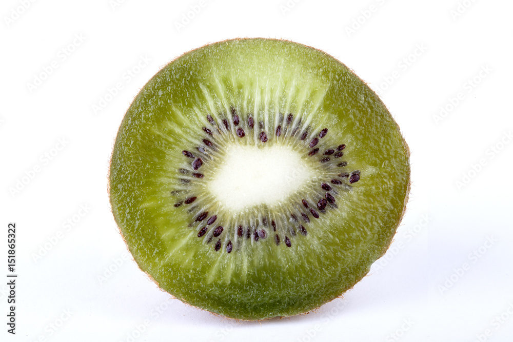 a kiwi on the white background a kiwi on the white background
