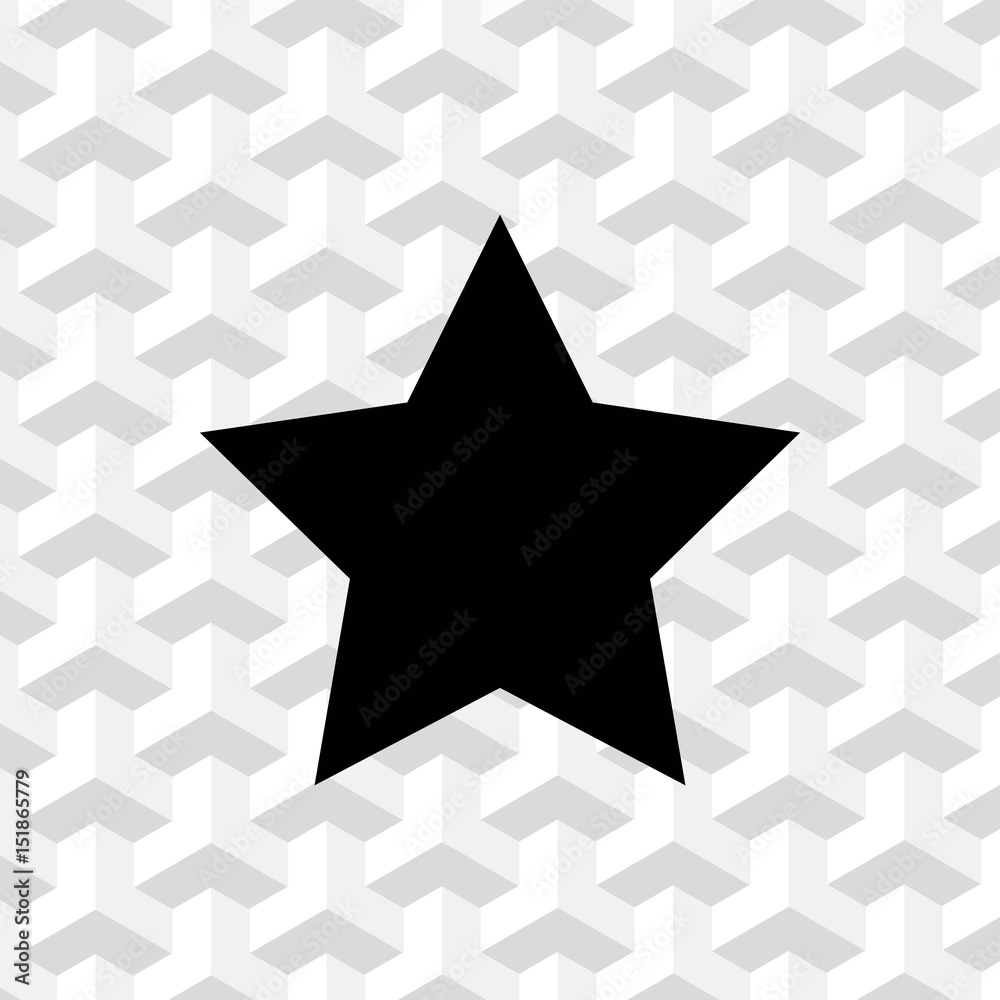Fototapeta premium star icon stock vector illustration flat design