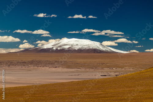 Snow covered peak at bolivian Altiplano © Matyas Rehak