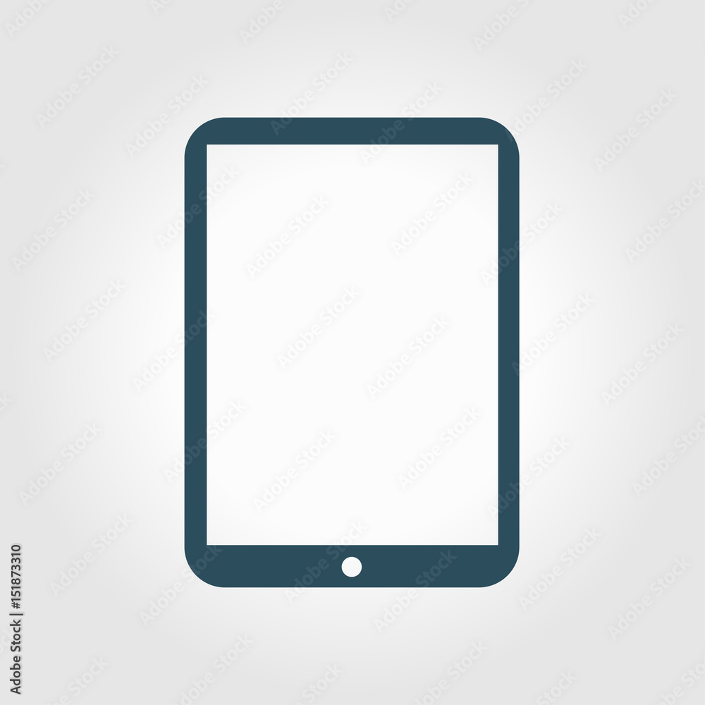 Modern digital tablet PC icon. Flat design icon. Modern digital tablet PC icon. Flat design icon.