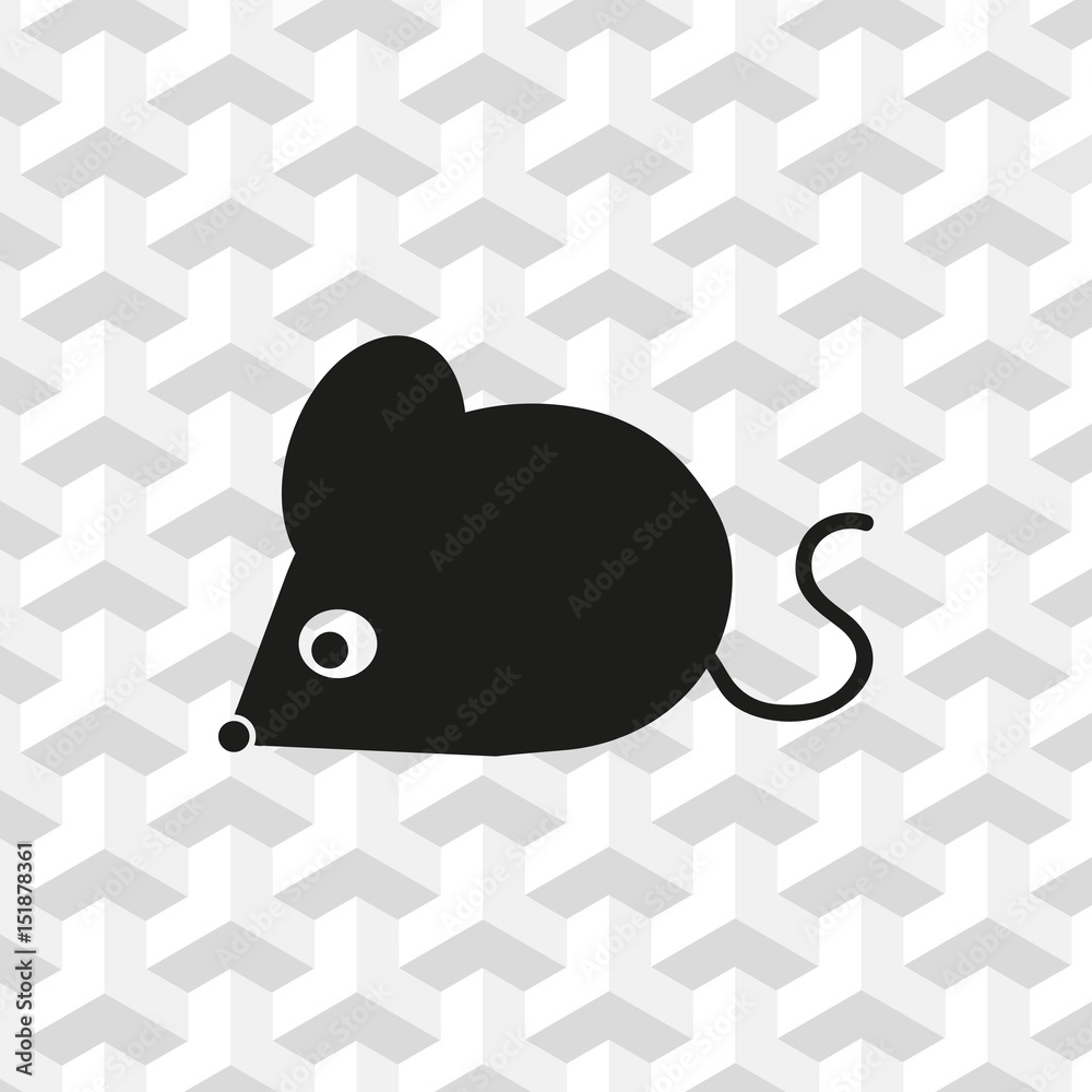 Naklejka premium mouse icon stock vector illustration flat design