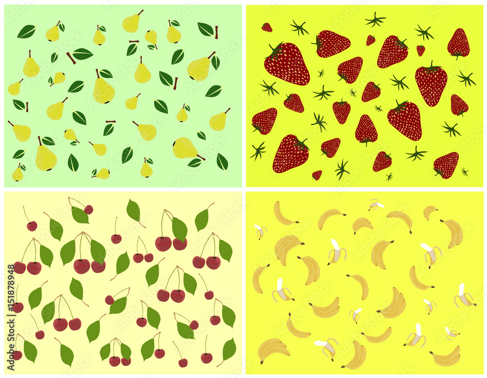 Background with fruit