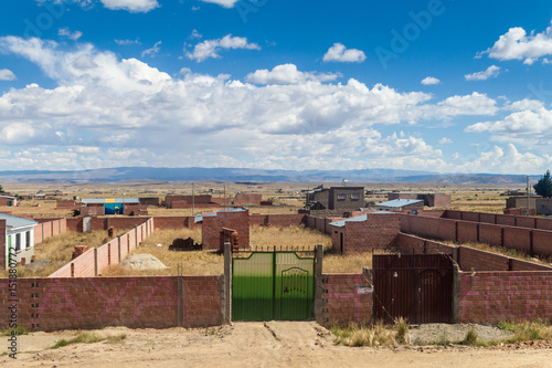 View of suburbs of El Alto, Bolivia