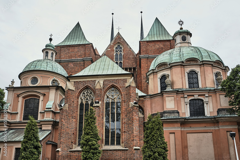 Baroque chapels of a Gothic church in Wroclaw.