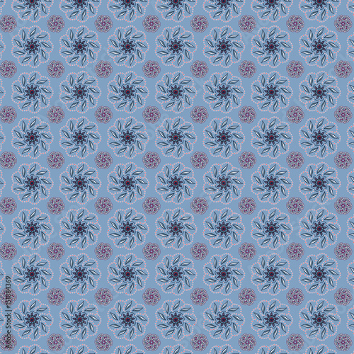 Abstract pattern with circle ornaments