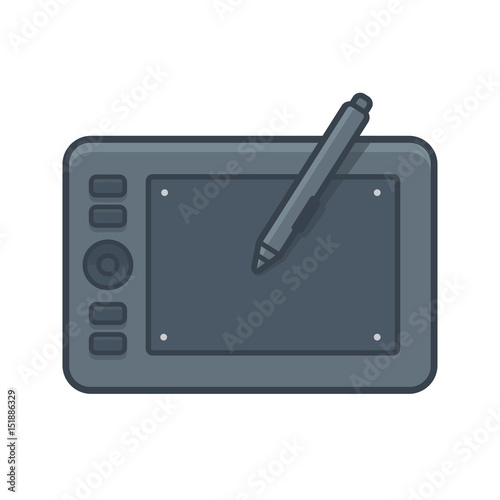 Graphic tablet illustration