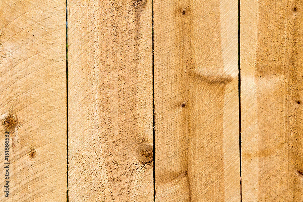 Obraz premium Planks of a new cedar privacy fence