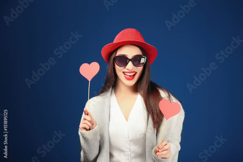 Beautiful young woman with ...