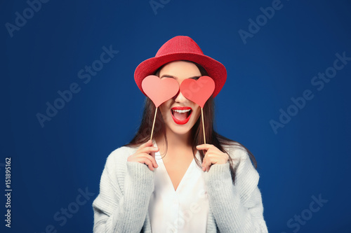 Beautiful young woman with ...