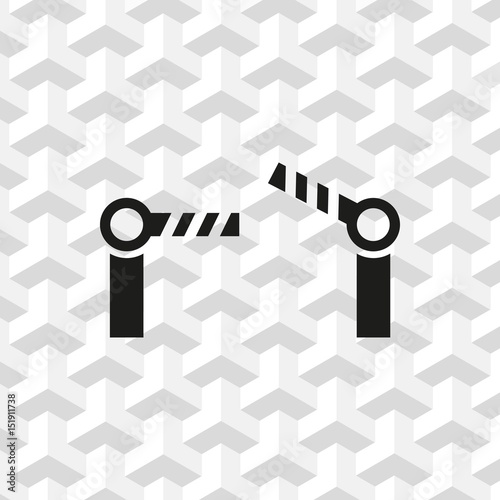 barrier icon stock vector illustration flat design