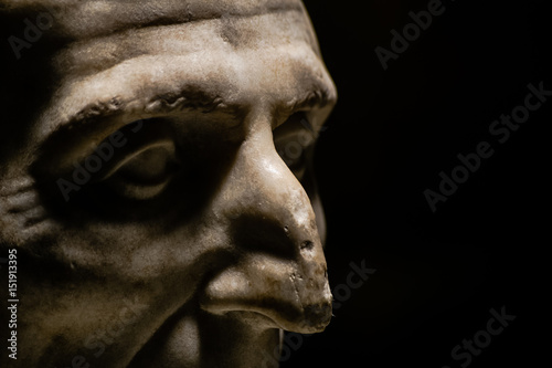 Roman Stone Portrait of a Man