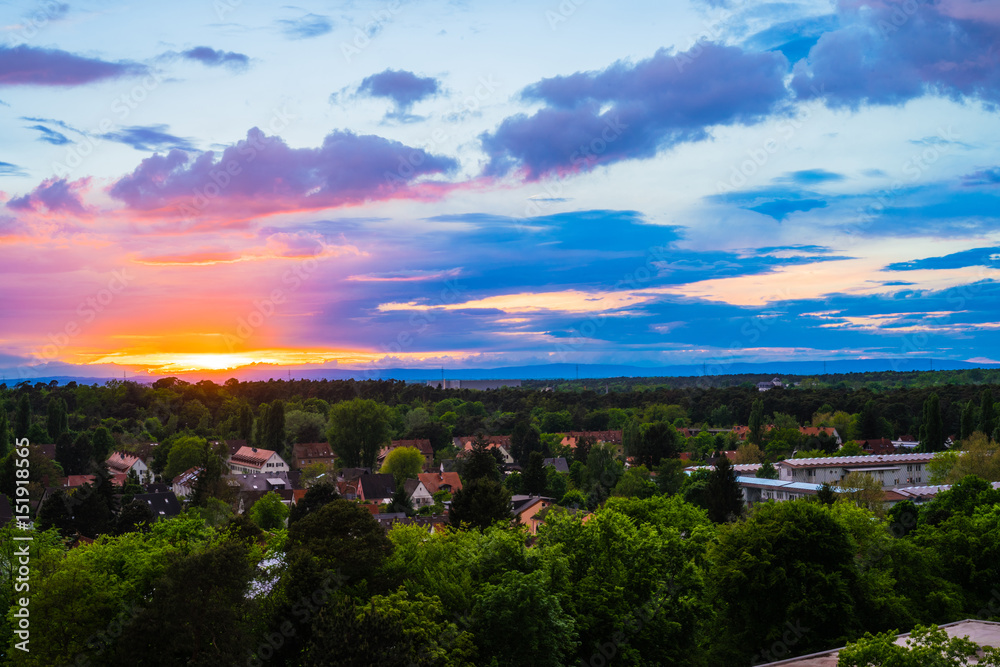 Sunset in Darmstadt