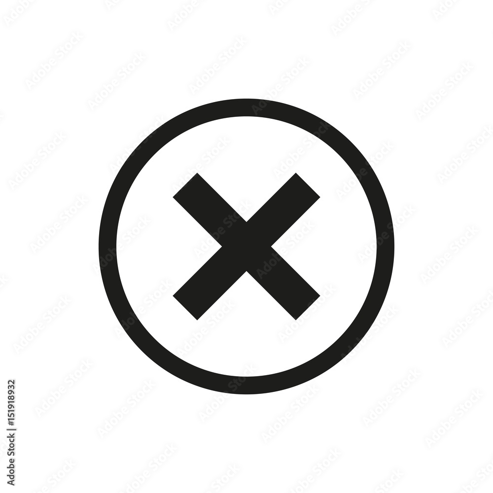 Obraz premium Delete icon vector