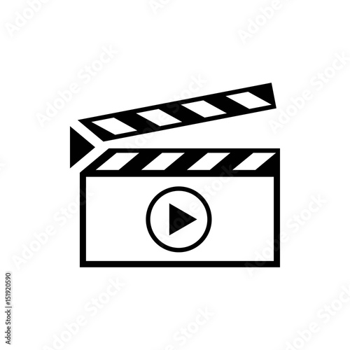 media player icon stock vector illustration