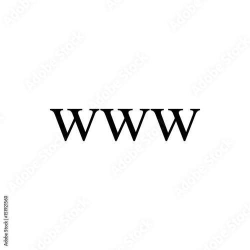 www icon vector illustration. Flat design style