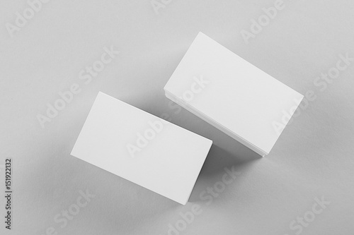 Set of blank items for branding on light background