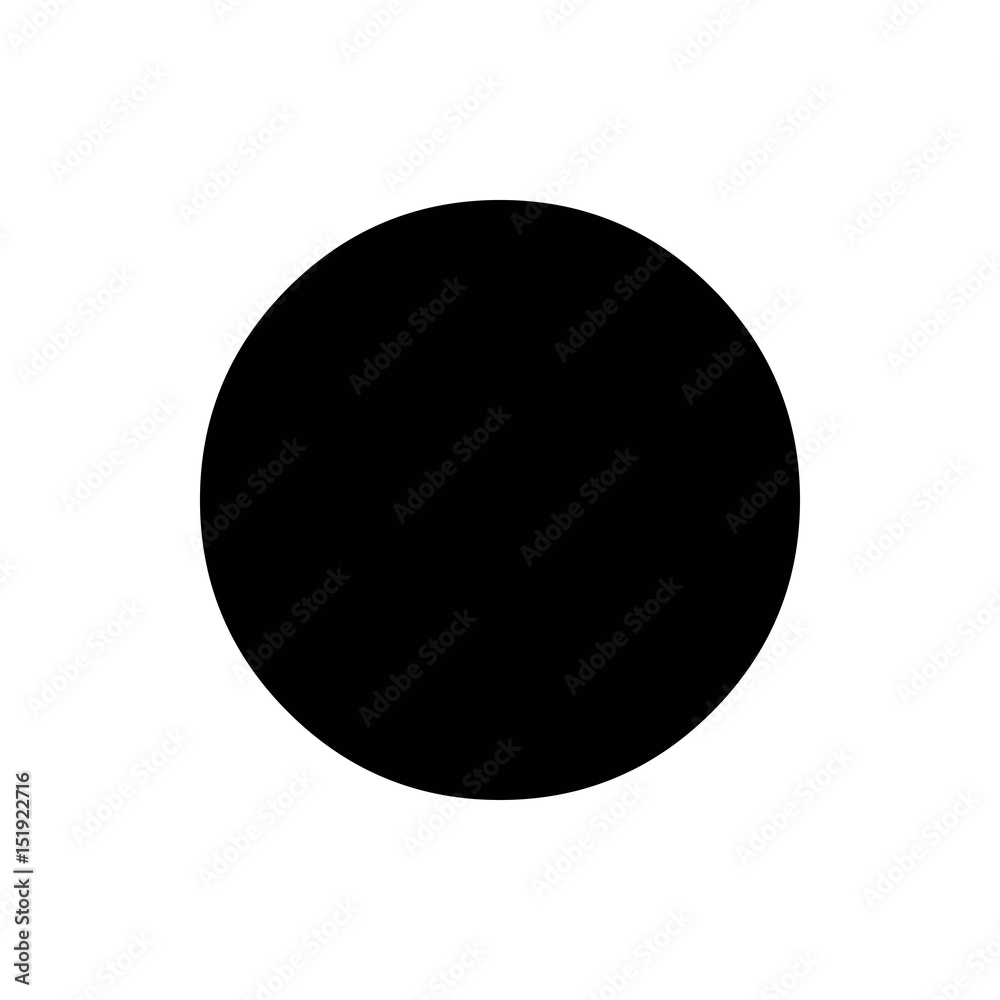 circle icon vector illustration. Flat design style