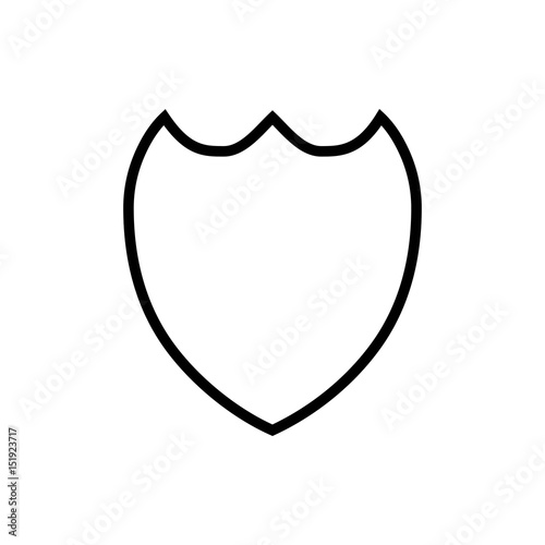 protection icon vector illustration. Flat design style